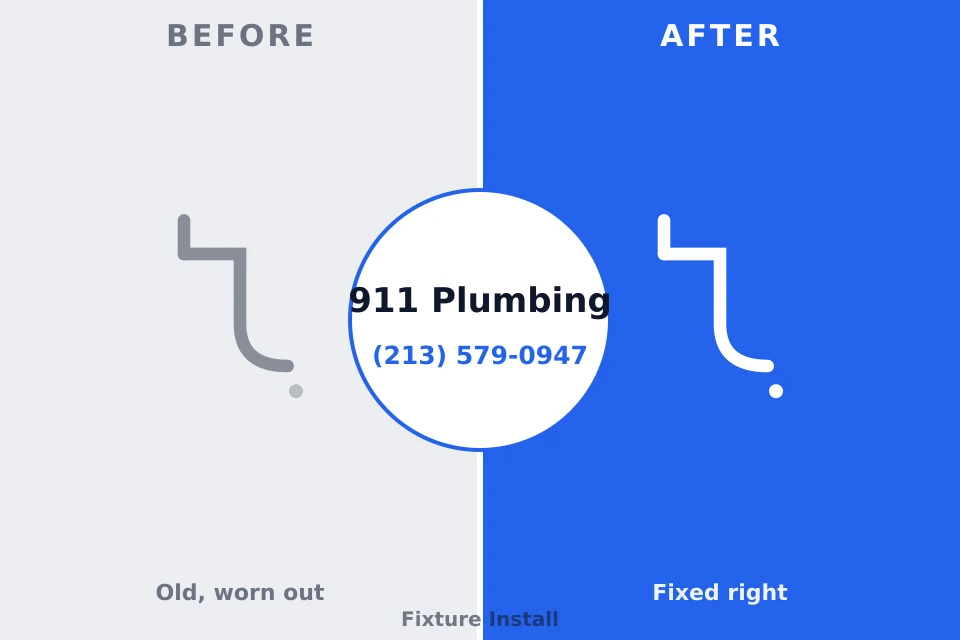 Before and after: plumbing company Front Royal, VA